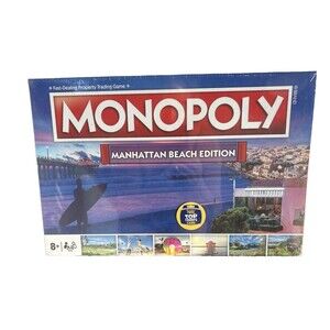 HASBRO - MONOPOLY MANHATTAN BEACH (CALIFORNIA) EDITION BRAND NEW
